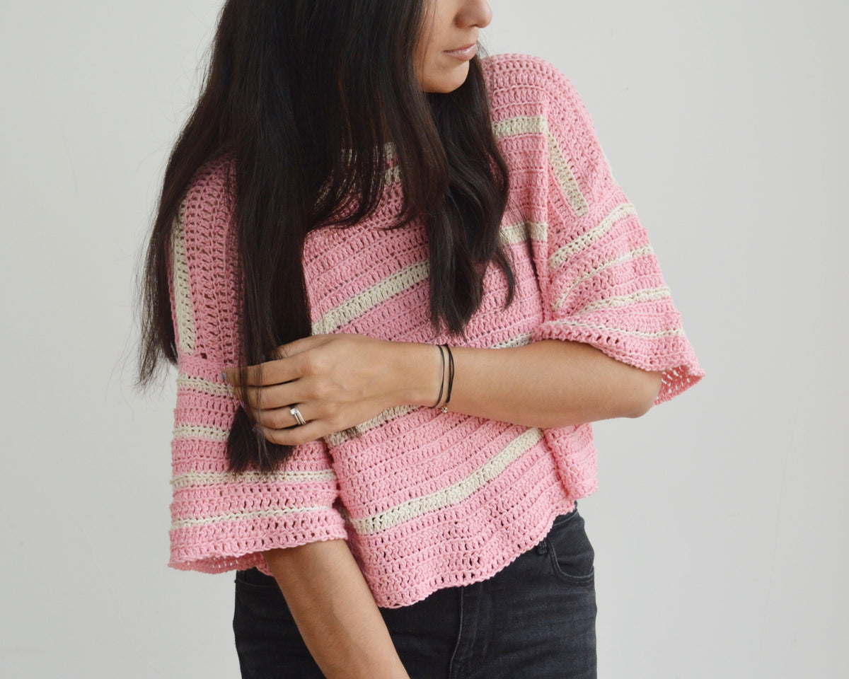 Crochet Bralette Breezy Pink